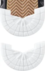 Ryubof ヒールプロテクター かかとすり減り防止 ソールガード ヒールガード スニーカー補修 靴底修理キット シューケアキット 滑り止め 防水 革靴 AJ1用 補強テープ 靴底補修 (ホワイト,  24.5～25)