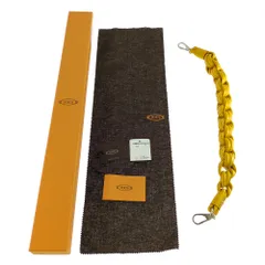 TOD’S トッズ 編み込み バッグチャームバッグアクセサリー/イエロー/翌日配送可【♀】【A】【レディース】★■593688【中古】