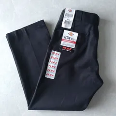 ■デッドストック古着 Dickies ディッキーズ 874BK ワークパンツ チノ 黒 W34L30【D1637】
