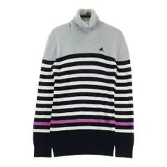 サイズ：L ADIDAS GOLF アディダスゴルフ N56521 タートルネック 長袖ニットセーター  ブラック系 [240101582926] ゴルフウェア レディース ストスト