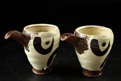 フランス トルコ人陶芸家 Adnan Korukçü 手作り陶器カップ ペア - メルカリ