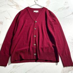コムデギャルソンシャツ/ニットカーディガン/シェルボタン/袖リブ/23AW 