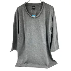 OG13 MONOMART モノマート 7分袖カットソー 杢チャコール サイズL