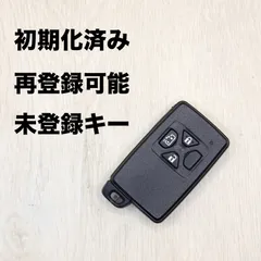トヨタスマートキー 初期化済 再登録可能 3つボタン TOYOTA スマートキー 20 アルファード ベルファイヤ 70 ヴォクシー ノア 50 エスティマ 等 リセット済み ALPHARD VOXY ESTIMA ボクシー 黒 スペアキー 01208-3