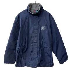 Three Seasons Jacket ナイロンジャケット M ネイビー ジップアップ マジックテープ 裏起毛 アウター 秋冬物 a712-5569