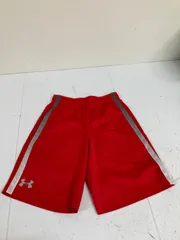送料無料★UNDER ARMOUR アンダーアーマー★ジャージ　ハーフパンツ　ショートパンツ★SMサイズ★赤　#71208sax