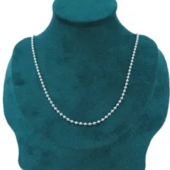 希少 美品 Tiffany&Co. ティファニー 40㎝ シルバー ボール ネックレス チェーン SV925  TO457