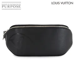 新品同様 ルイ ヴィトン LOUIS VUITTON エピ LV サークル バムバッグ ボディ バッグ レザー ノワール M53300 シルバー 金具 90302031