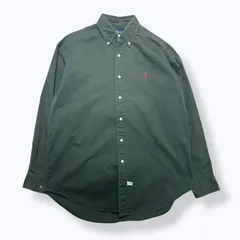 90s Ralph Lauren B/D Shirts 【M】 90年代 ポロ ラルフローレン 襤褸 ボタンダウン 無地 シャツ 古着 ヴィンテージ vintage