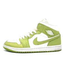 ナイキ NIKE 【 WMNS AIR JORDAN 1 MID SE Vivid Green Snakeskin DV2959 113 】 ウィメンズ エア ジョーダン 1 ミッド ヴィヴィッド グリーン スネークスキン スニーカー h6429