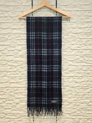 ㊹ Burberrys of LONDON ラムウールチェックマフラー バーバリー ノバチェック 英国製