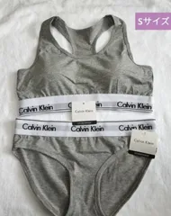 新品 カルバンクライン レディース グレー スポブラ ショーSサイズ