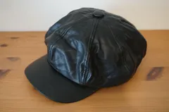 メンズ・レディース　合成皮革　キャスケット　サイズ５７cm〜５９cm　キャップ　帽子　[[HH]]