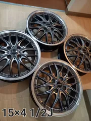 【さとう様専用】Warwic DEEPRAND ワーウィック ディープリム 15インチアルミホイール　4本セット