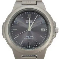 05w16868 シチズン CITIZEN  エコ・ドライブ ジャンクション  メンズ  エコドライブ  ブラック文字盤 腕時計  E110-K16440  【中古品】