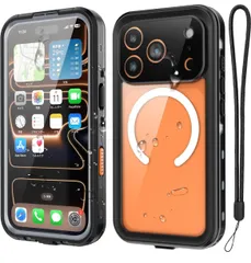 ★【 IP68防水認証｜米軍MIL規格】Tmacjump iPhone 17 Pro ケース 防水ケース｜MagSafe対応｜水中撮影可｜耐衝撃 防塵・防雪 両面保護 ストラップ付き