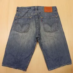 )389★ リーバイス Levi's 503 SP503-0020 デニム ハーフジーンズ ボトムス ハーフパンツ ユーズド加工 インディゴ w32 古着