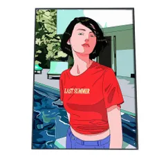 【B3サイズ（約36x51cm）】【chao-poster-4】CHAO! ポスター イラストレーターインテリア 人気イラストレーター CHAO! オリジナルインテリア フォト イラスト レトロ 可愛い 絵 絵画 小さい 縦