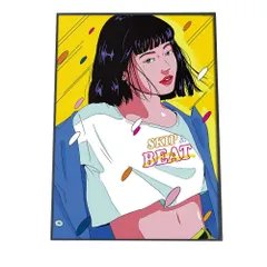 【B3サイズ（約36x51cm）】【chao-poster-9】CHAO! ポスター イラストレーターインテリア 人気イラストレーター CHAO! オリジナルインテリア フォト イラスト レトロ 可愛い 絵 絵画 小さい 縦