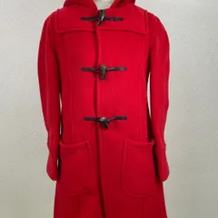 LONDON Tradition＊英国製 ダッフルコート 36 赤 ウール70％ トグルコート　36　20251107-0017