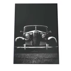 【B1サイズ（約73x103cm）】【fg-poster-146】アートプリント ポスター フレーム付き インテリア 外車 外国 ガレージ ニューヨーク 街並み アメリカン レトロ ヴィンテージ シャビー カフェ