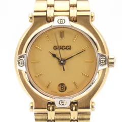⭐【超美品希少】グッチヴィンテージ3200.Lゴールド腕時計(新品電池稼働品) ⭐ GUCCI グッチ 9200L ゴールド ダイヤル デイト クォーツ 新品電池