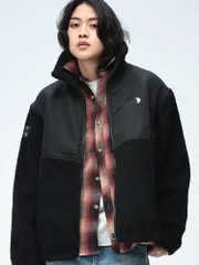 U.S. POLO ASSN.  (ユーエスポロアッスン) 切り替え フルジップ ボアジャケット