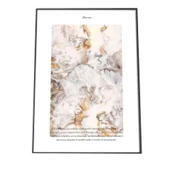【B4サイズ(約25x36cm)】【fg-poster-288】アートプリント ポスター インテリア ナチュラル 自然 韓国 北欧 モダン 大理石 ホワイト ゴールド ブルックリン ボタニカル マーブル 絵画 壁 かわいい