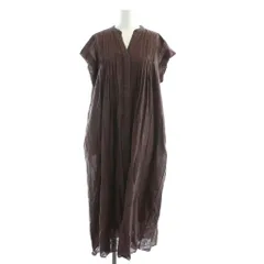 シンプリシテェ Simplicite ワンピース ロング ブラウン ペチコート付き /AP