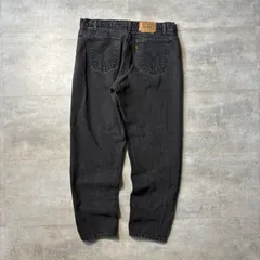 96s Levi's 550 ブラックデニムパンツ メキシコ製　US企画　W38×L30 リラックスフィット 後染め