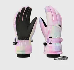 スキーグローブ  手袋  スキー手ぶくろ 冬 子供 男の子 女の子 防水 防寒  バイク スノーボード  スノースポーツ ウェア ウィンタースポーツ スキー用品 S 4-7歳