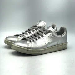 【中古】▲状態考慮 adidas×RAF SIMONS STAN SMITH 23.5cm AQ2643 スニーカー シルバー アディダス×ラフシモンズ[17]