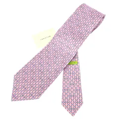 BVLGARI ブルガリ ネクタイ  総柄/シルク セッテピエゲ  シルク100％ ピンク メンズ / 240001176971