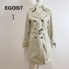 EGOIST ウエストヨークトレンチ トレンチコート ウエストベルト 付き ライトアウター アウター ベージュ 美シルエット レディース 1のサムネイル