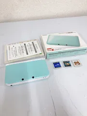 ÷ 3 【通電確認済み】Nintendo3DS LL 本体 ソフトセット  ミント ホワイト　【ゲーム機本体】【2】