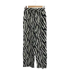 AP STUDIO (エーピーステュディオ) ▲ ① 21030586205010 ZEBRA PRINT PANTS レディース ホワイト/ブラック 36のサムネイル