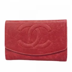 シャネル(Chanel) シャネル 財布・コインケース キャビアスキン レッド レディース