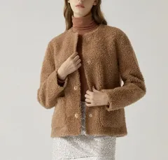 66 シティ ジ 컬링 ウール ブークレ ジャケット