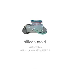 No.S224 ミニチュア デコパーツ シリコンモールド お皿 W20