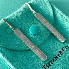 ティファニー 希少 リボン スイング ピアス シルバー 925 SM2S92e