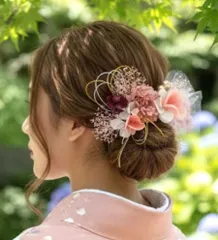 ♥成人式  卒業式♥  前撮り 結婚式 ドライフラワー 髪飾り