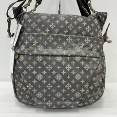 7187　russet　ラシット　トートバッグ　 4way　ショルダーバッグ　モノグラム　 総柄　グレージュ系　ナイロン　レザー　 ジムショルダー4wayバッグ　レディース　タグ付き