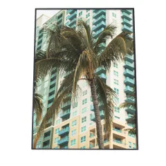 【A2サイズ（約42x59cm）】【fg-poster-401】アートプリント ポスター インテリア アート サーフ ヤシの木 ヤシの実 海岸 海 浜辺 サーフ ビーチ 東南 南国 ハワイアン 縦