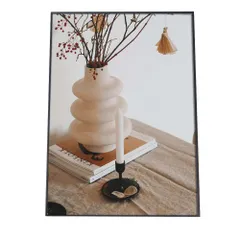 【B3サイズ（約36x51cm）】【fg-poster-405】アートプリント ポスター インテリア 韓国 ヨーロッパ ナチュラル 自然 ホワイト 北欧 カフェ レトロ ヴィンテージ シャビー 花 はな フラワー ドライフラワー 縦