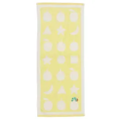 【メール便】はらぺこあおむし フェイスタオル プリントロングタオル シェイプ YELLOW エリックカール 林タオル 新生活雑貨 絵本キャラクター グッズ 