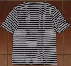 【ＳＡＬＥ】セントジェームス！1889年フランスで創業！厚手素材の半袖版（代理店企画商品）半袖バスクシャツ！SAINT JAMES「セントジェームス」（FRANCE）ウエッソン・ボーダー（ライトグレイ×ネイビー）