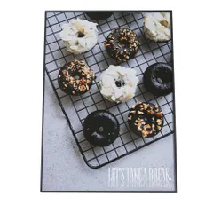 【B3サイズ（約36x51cm）】【fg-poster-41】アートプリント ポスター インテリア カフェ ドーナッツ スイーツ おいしい 食べ物 フード チョコ デザート お店 ショップ 縦