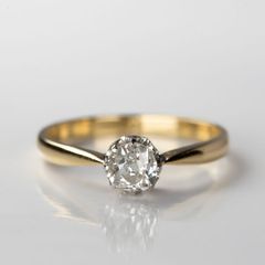 0.57ct フランダースカット 2段重 天然ダイヤモンド Ungaro リング 