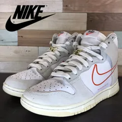 NIKE DUNK HIGH SE 24.5cm ナイキ ダンク ハイカット SE ホワイト オレンジ  24.5cm  U11020 DH6758-100