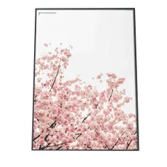 【A1サイズ（約59x84cm）】【fg-poster-528】アートプリント ポスター インテリア サクラ 梅 ウメ 花 フラワー ピンク 木 お洒落 モダン 縦